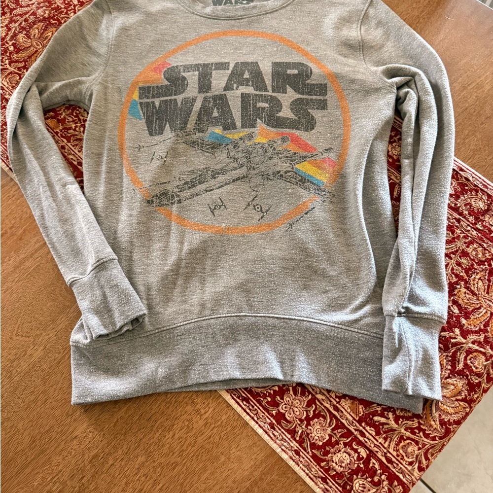 Star Wars Gray Sweatshirt with Colorful Design